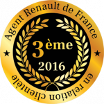 Medaille 2016 garage central autos Mulhouse